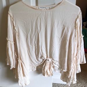 Light pink flowy top